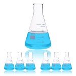 Maccx 100ml Glass Erlenmeyer Flask, Pack of 6