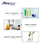 Maccx 100ml Glass Erlenmeyer Flask, Pack of 6