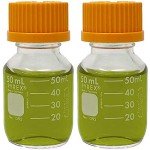 50mL Round Media Storage Bottles, Pack of 2