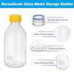 2 Pack 1000ml Borosilicate Glass Storage Bottles