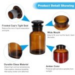PATIKIL Glass Reagent Media Bottle, Wide Mouth