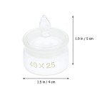 Clear Glass Weighing Bottles with Lid - 2 Pack