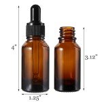 48 Pack Amber Glass Dropper Bottles - 1 oz