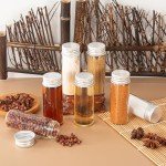 40ml Clear Glass Vials with Aluminum Screw Caps - 30pcs