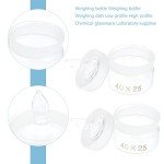 Clear Glass Weighing Bottles with Lid - 2 Pack