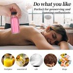 72 Pack of 2oz Clear Glass Bottles with Lids