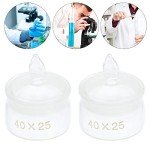 Clear Glass Weighing Bottles with Lid - 2 Pack