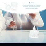 Clear Glass Weighing Bottles with Lid - 2 Pack