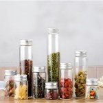 40ml Clear Glass Vials with Aluminum Screw Caps - 30pcs