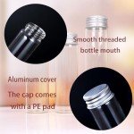 40ml Clear Glass Vials with Aluminum Screw Caps - 30pcs