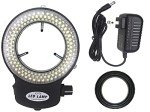 Black Adjustable 144 LED Ring Light for Microscopes