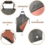 Waterproof Rubber Apron with Thick Gloves for Labs