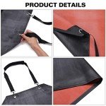 Heavy Duty Waterproof Black Vinyl Apron - 39