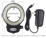 Black Adjustable 144 LED Ring Light for Microscopes