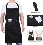 Will Well Unisex Chef Apron with Pockets - Black