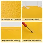 Heavy Duty Waterproof Rubber Vinyl Apron - Yellow