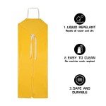 Heavy Duty Waterproof Rubber Vinyl Apron - Yellow
