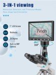 Vitano Trinocular Microscope with 7’’ Screen and Camera