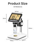 Aopick 4.3" LCD Coin Microscope 1000X with LEDs