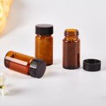 15 PCS Amber 30ML Glass Vials with Caps