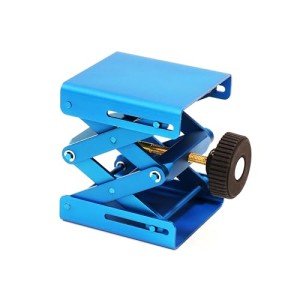 Blue Aluminum Lab Support Jack, 5.5" Max Height
