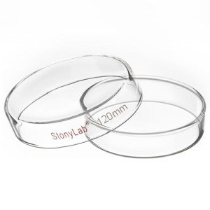 Glass Petri Dish 120x25 mm with Clear Lid