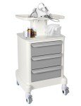Portable Ultrasound Trolley Cart with Storage Drawers