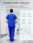 Portable Ultrasound Trolley Cart with Storage Drawers