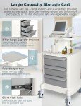 Portable Ultrasound Trolley Cart with Storage Drawers