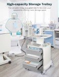 Portable Ultrasound Trolley Cart with Storage Drawers