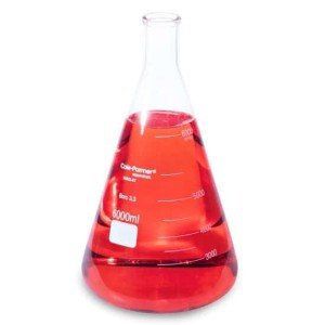 Cole-Parmer 6000 mL Glass Erlenmeyer Flask