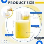 12-Piece Plastic Flask Set with Shot Glass