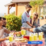 12-Piece Plastic Flask Set with Shot Glass