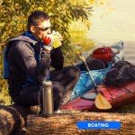 12-Piece Plastic Flask Set with Shot Glass