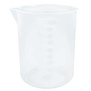 Waziaqoc 1000ml Plastic Graduated Mixing Beaker