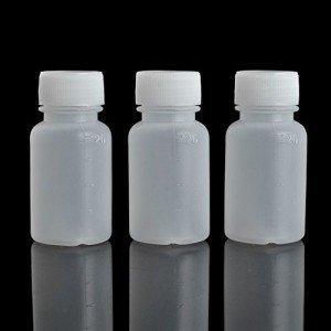 100 Pcs 20ml Plastic Lab Chemical Containers