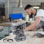 IneVibe Safety Glasses Dispenser with Lids