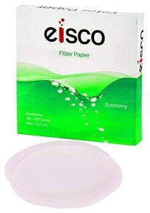 Eisco Labs 18cm Qualitative Filter Paper, 100 Sheets