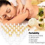 Clear Glass Dropper Bottles 1oz - 24 Pack