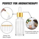 Clear Glass Dropper Bottles 1oz - 24 Pack