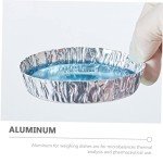 50pcs Aluminum Weighing Dishes for Precise Measurements