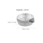 50pcs Aluminum Weighing Dishes for Precise Measurements