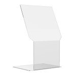 Acrylic Biohazard Shield with Bend Splash Guard Barrier