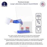 Acrylic Biohazard Shield with Bend Splash Guard Barrier