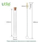 50pcs Borosilicate Glass Test Tubes with Stoppers