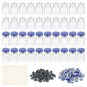 Patikil 100 Pack 5ml Borosilicate Glass Sample Vials