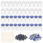 Patikil 100 Pack 5ml Borosilicate Glass Sample Vials