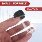 100 PCS 20ml Clear Glass Vials with Screw Caps