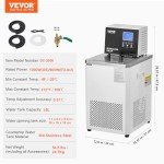 VEVOR 6L Laboratory Chiller Circulator with LCD Display