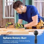 Varku Sphere Rotary Burr for Angle Grinders